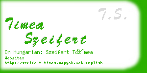 timea szeifert business card